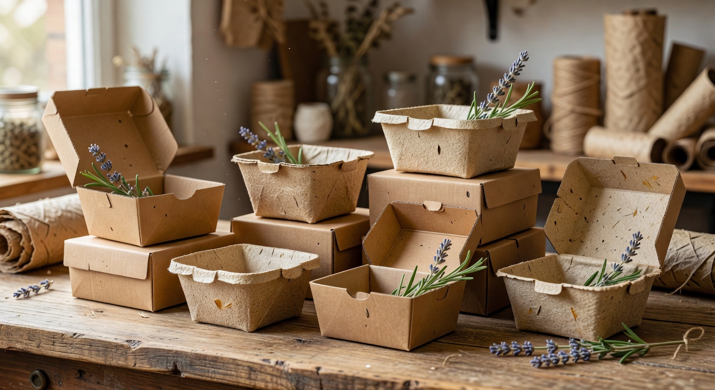 Eco-friendly food packaging boxes made from sustainable materials