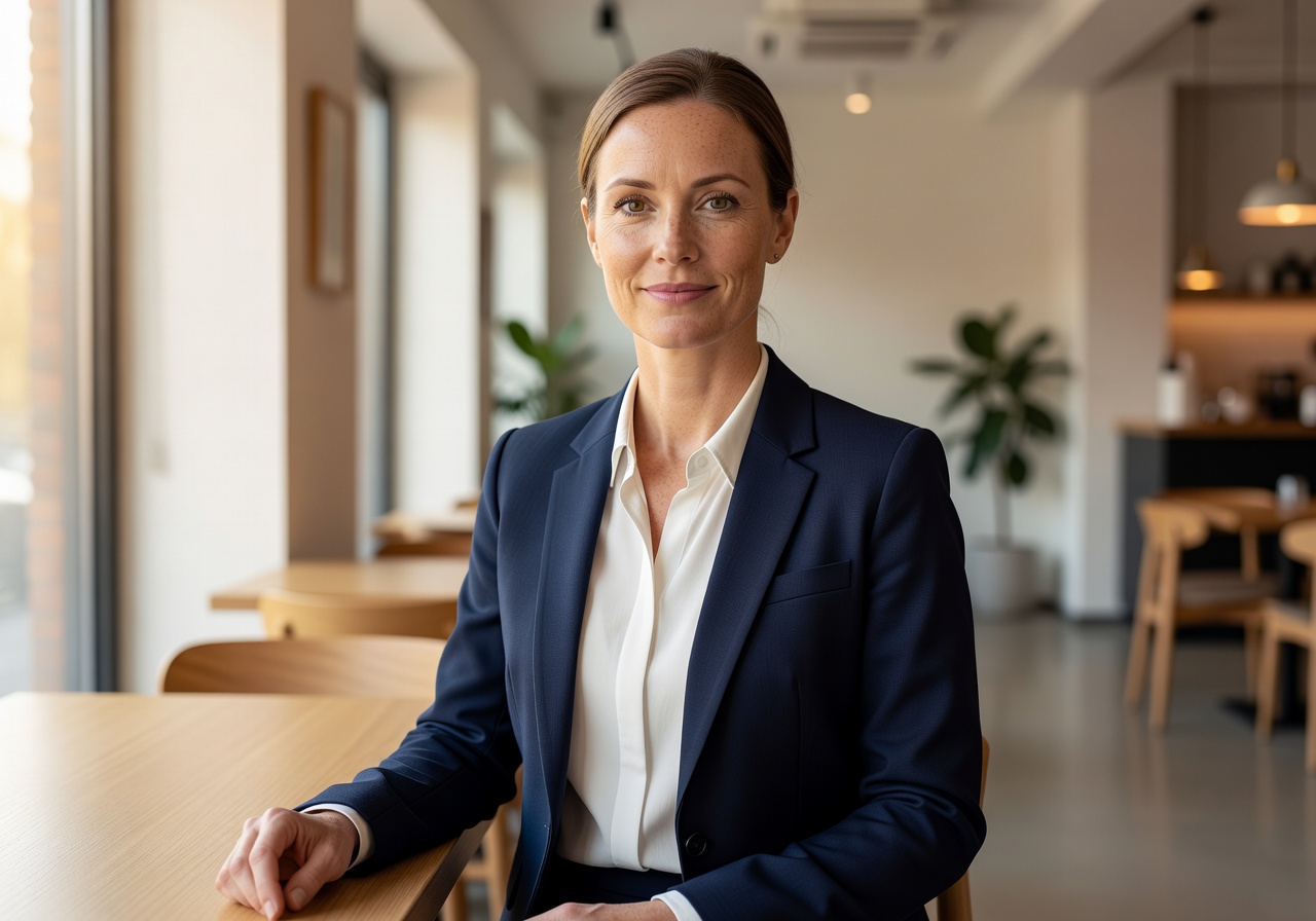 Portrait of Anna Korhonen, Operations Director at FreshBite Restaurants