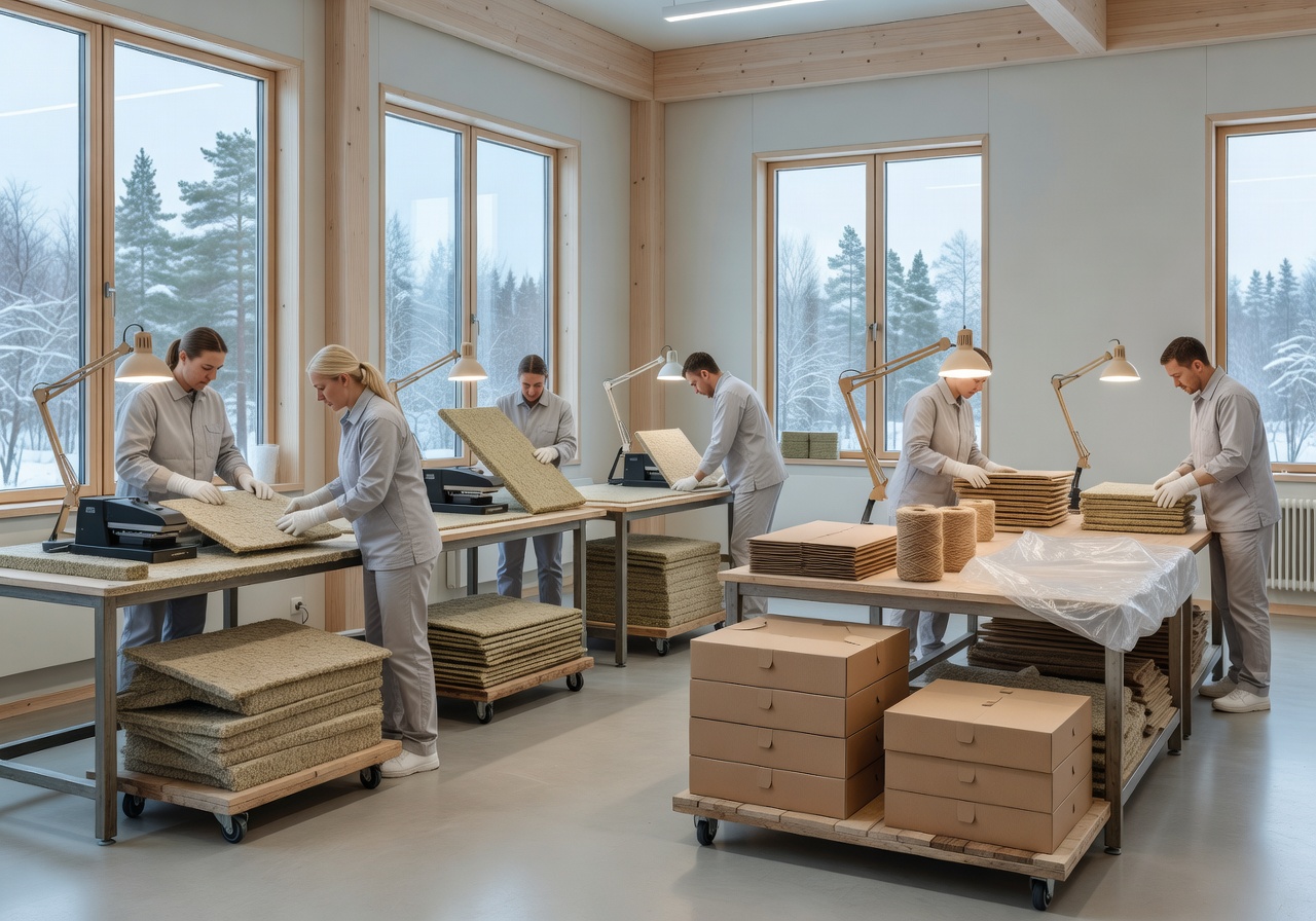 Sustainable materials and recyclable packaging in a clean Nordic manufacturing environment